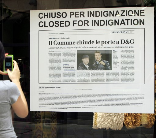 Dolce & Gabbana sluiten eigen winkels uit protest tegen veroordeling