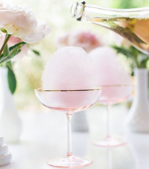 1/ Cotton candy champagne cocktail