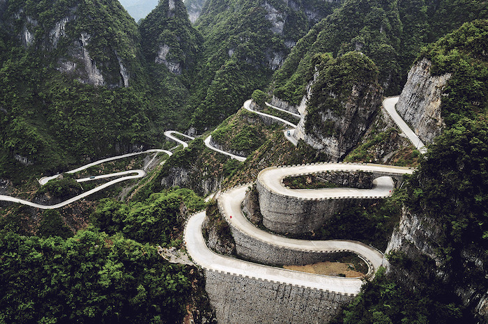Mountain road, China