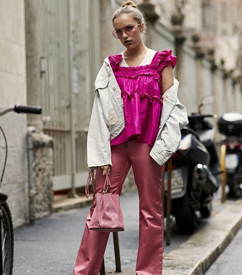 Streetstyle: Italiaanse fashionista’s zien la vie en rose