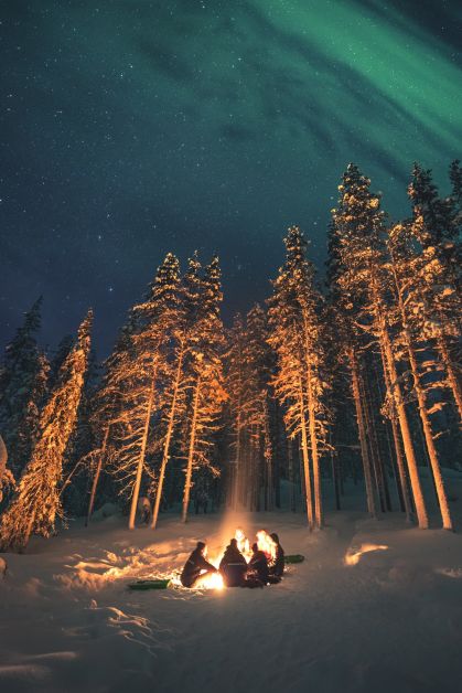 aurores boréales Laponie