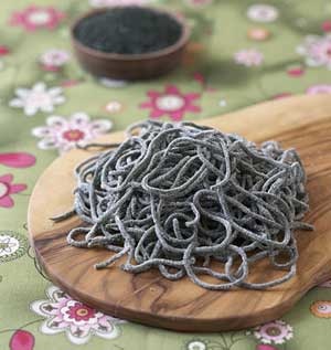 Pâtes à la spiruline