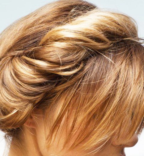 Le chignon couronne romantique