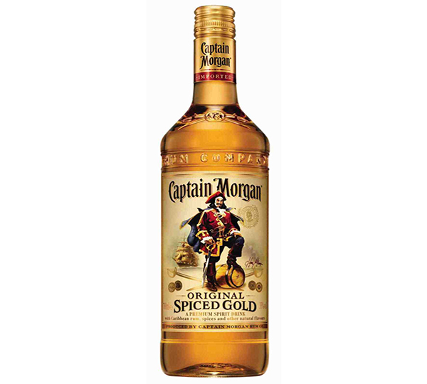 Captain Morgan spiced gold Rum carton