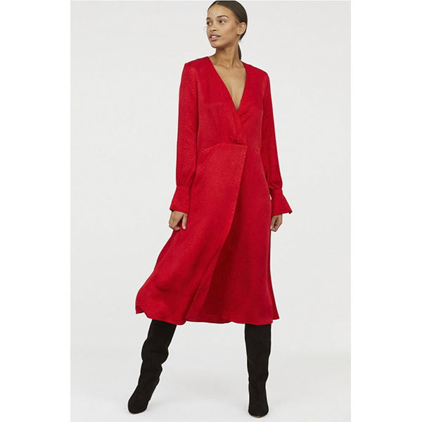 robe rouge h&m