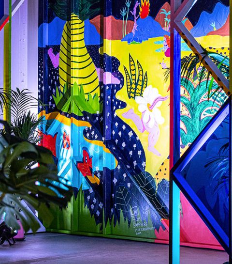 Canvas : le pop-up bar arty signé Bombay Sapphire