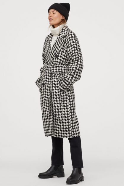 manteau pied-de-poule