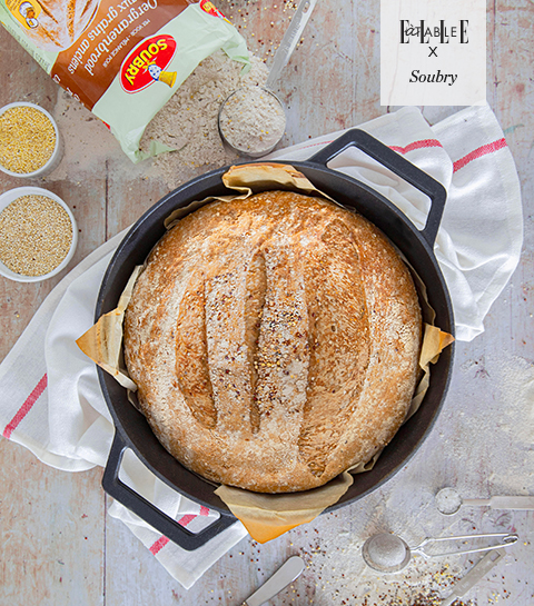 Pain aux grains anciens cuit en cocotte