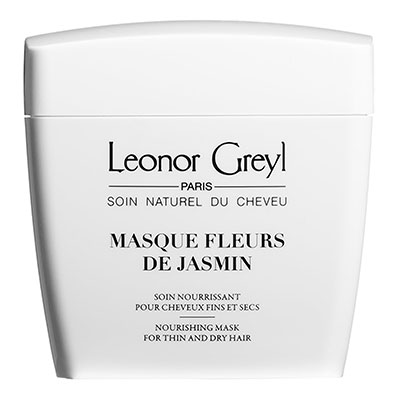 Masque capillaire aux fleurs de jasmin de Leonor Greyl pour booster la santé des cheveux fins et secs.
