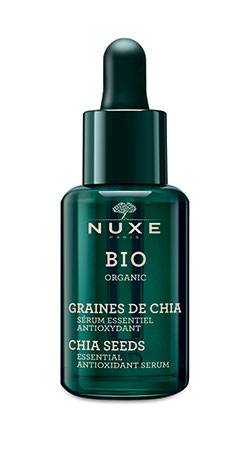 Sérum visage antioxydant Nuxe Bio Organic à base de graines de Chia