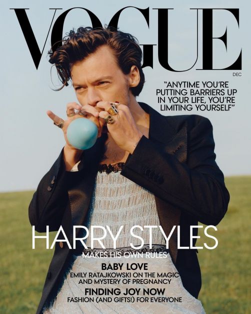 Harry Styles en cover du Vogue US