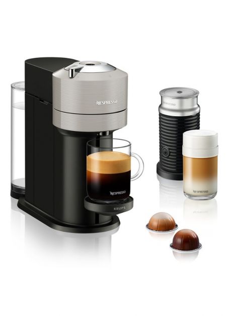 Machine Nespresso Vertuo Next et mousseur à lait Aeroccino XN911B de la marque Krups idée cadeaux