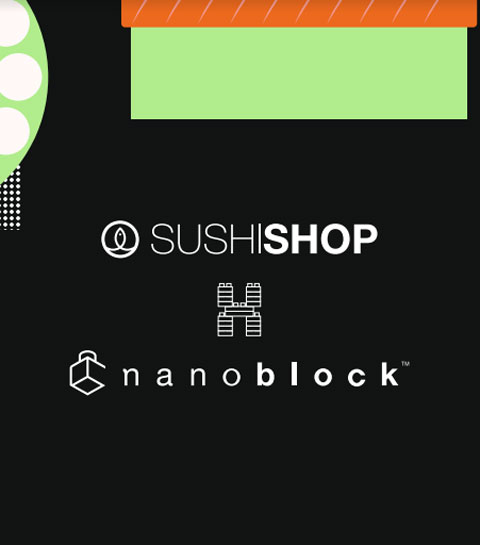 Sushi shop lance une box en collaboration avec nanoblock