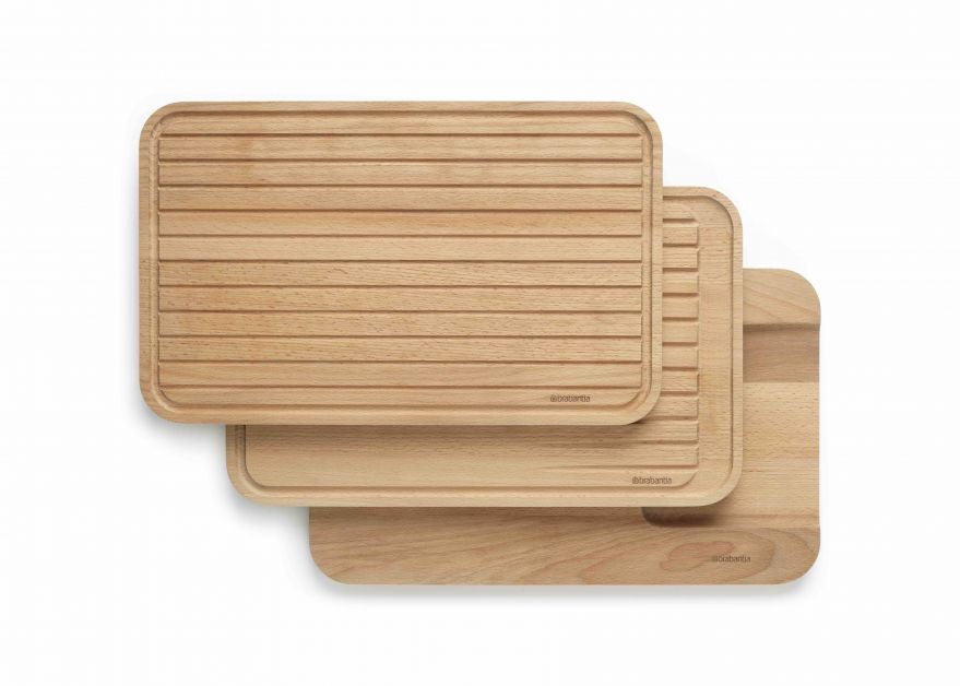 Profile Wooden Chopping Board, Set of 3 – Beech Wood – 8710755260780 Brabantia_300dpi_7000x5000px_6_NR-19843