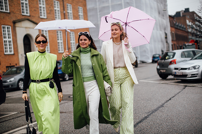 Le vert à la Fashion Week de Copenhague