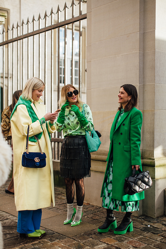 Le vert, couleur phare de la Fashion Week de Copenhague