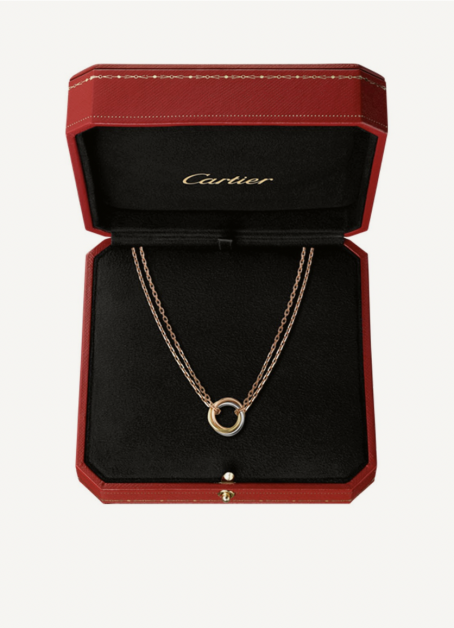 Cartier Collier Trinity de Cartier or rose, or blanc et or jaune 18 carats B7218200 de Bijenkorf