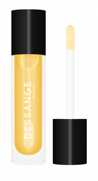 maquillage huile à lèvre dorée 