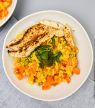 La recette du lundi : risotto au jus de carotte et filet de poulet à la sauge