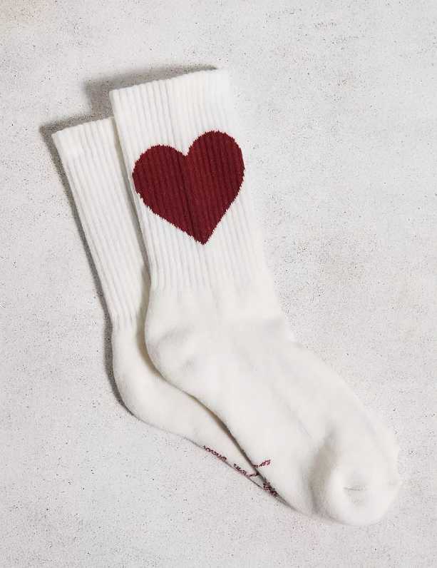 Chaussettes à imprimé coeur