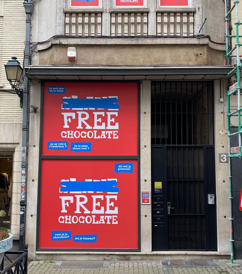 tony's chocolonely pop up bruxelles chocolat