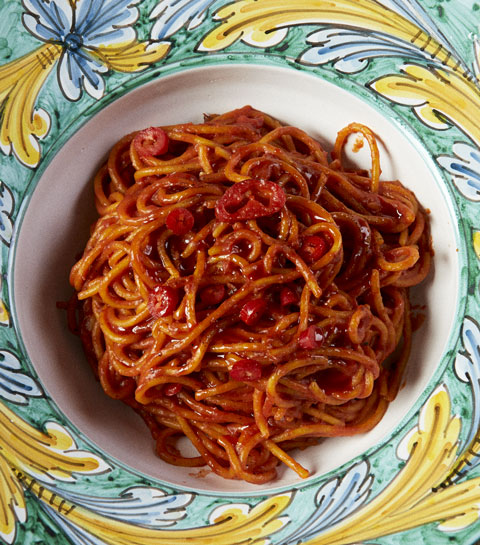 La recette du lundi : hot spaghetti all’arrabbiata by Big Mamma