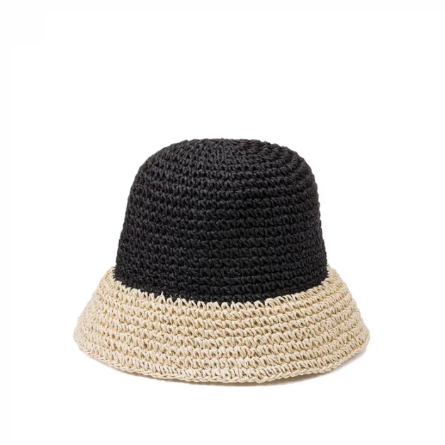 Chapeau crochet bicolore