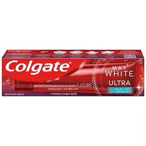 Dentifrice blanchissant Max White Ultra Freshness Pearls de Colgate