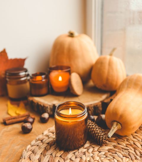 6 bougies adorables pour égayer votre automne