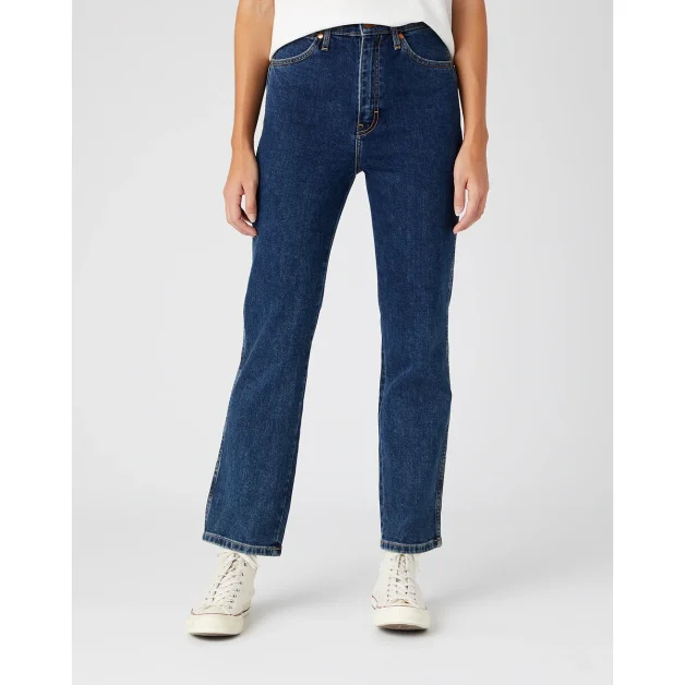 jean taille haute en coupe large