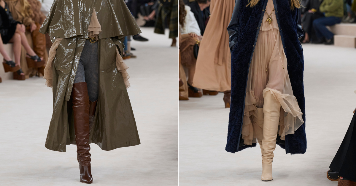 Bottes Susan Au-dessus Du Genou - Marron, Talons Hauts, Matériau Synthétique, Neuves Avec Boîte
