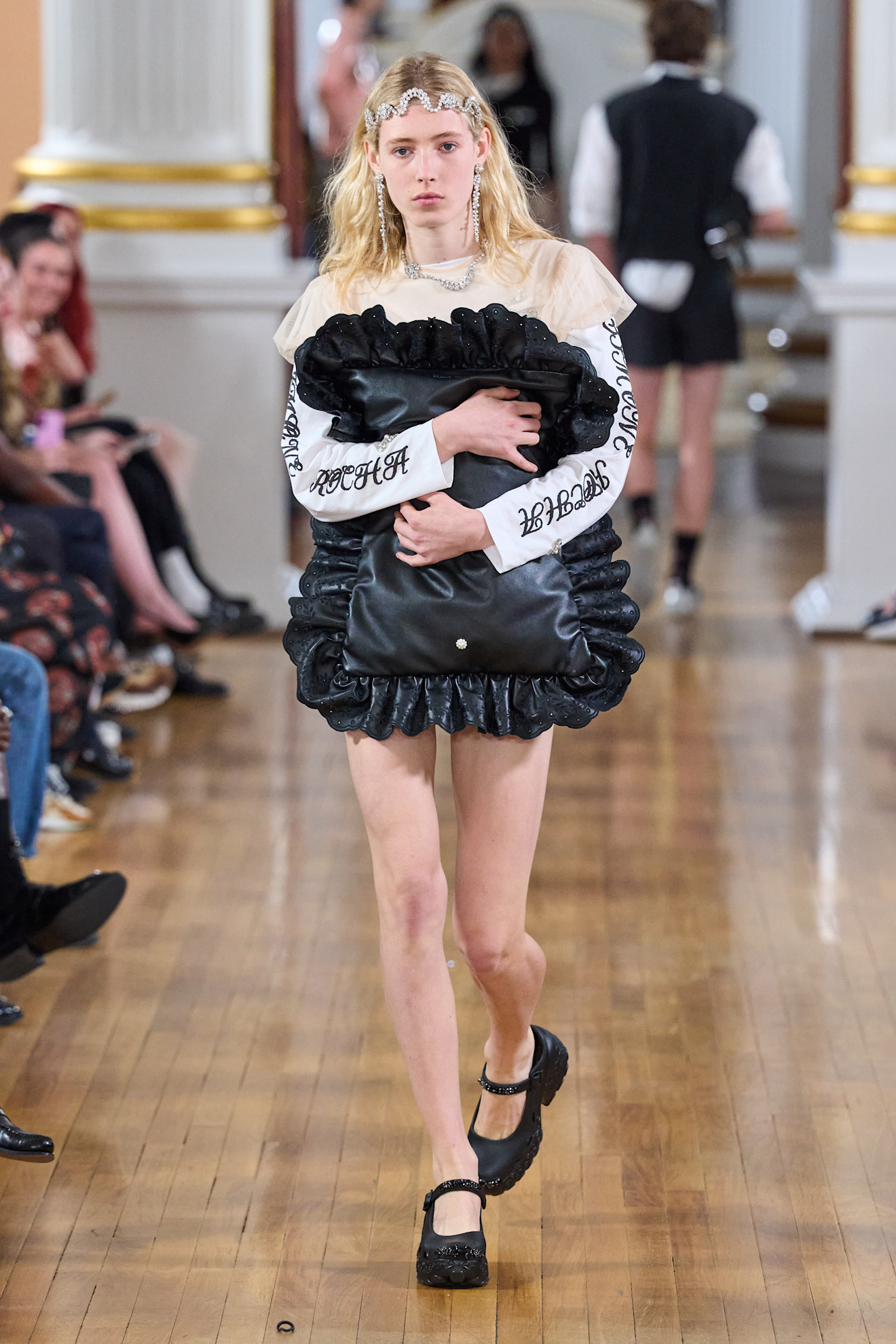 Robe Simone Rocha Blanche - Taille L, Longueur Genoux, Neuf Avec Imperfections