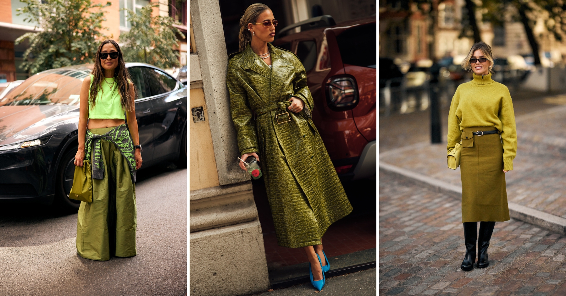 Le vert chartreuse, la couleur éclatante qui réveille la garde-robe cet automne