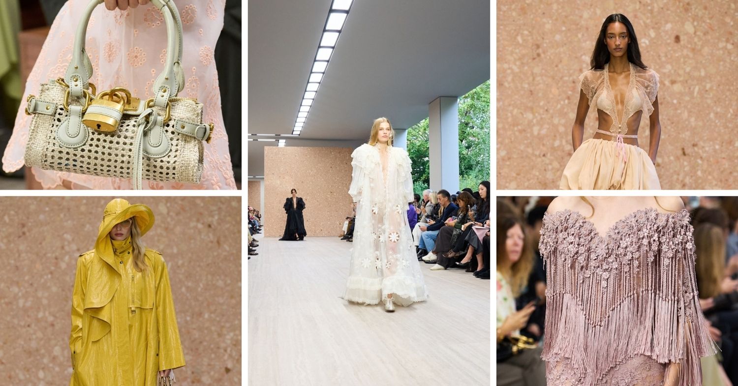 Paris Fashion Week : Chloé réinvente le style bohème avec des manches spectaculaires et des couleurs vives