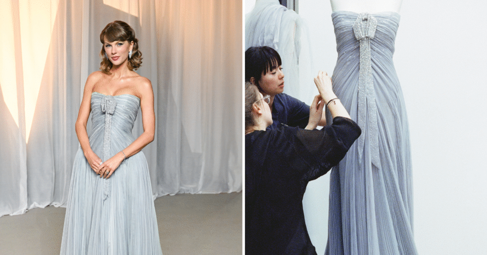 Tous les détails de la robe Dior bleu clair portée par Taylor Swift à l’Academy Museum Gala 2026