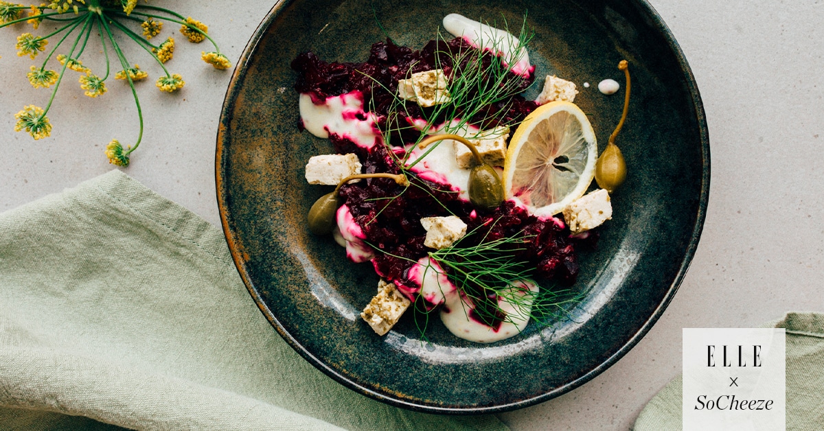 Salade van venkel, rucola, balsamicotomaten en mediterrane kruiden