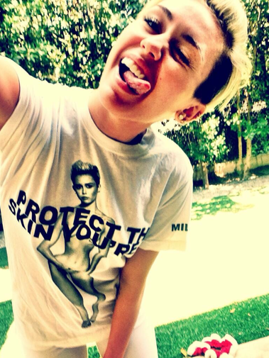 Miley Cyrus protect the skin you're in