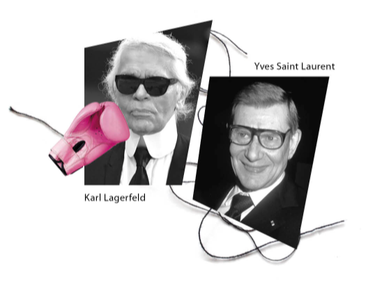 Karl Lagerfeld <> Yves Saint Laurent