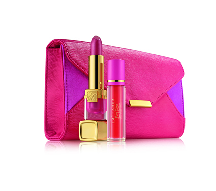 Estรฉe Lauder Evelyn Lauder & Elizabeth Hurley Dream Lip-collectie, een lipstick en roller gloss verpakt in een leuk zakje - 30,00 โฌ