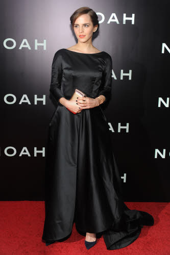 Emma Watson op de Amerikaanse première van 'Noah' in Oscar de la Renta