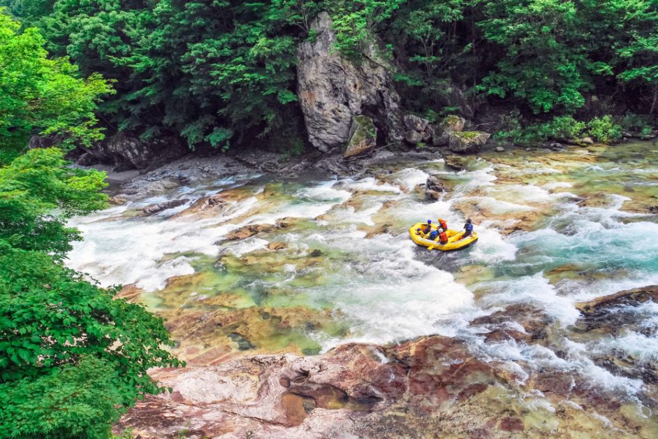 koppel, date, extreme sport, origineel, raft