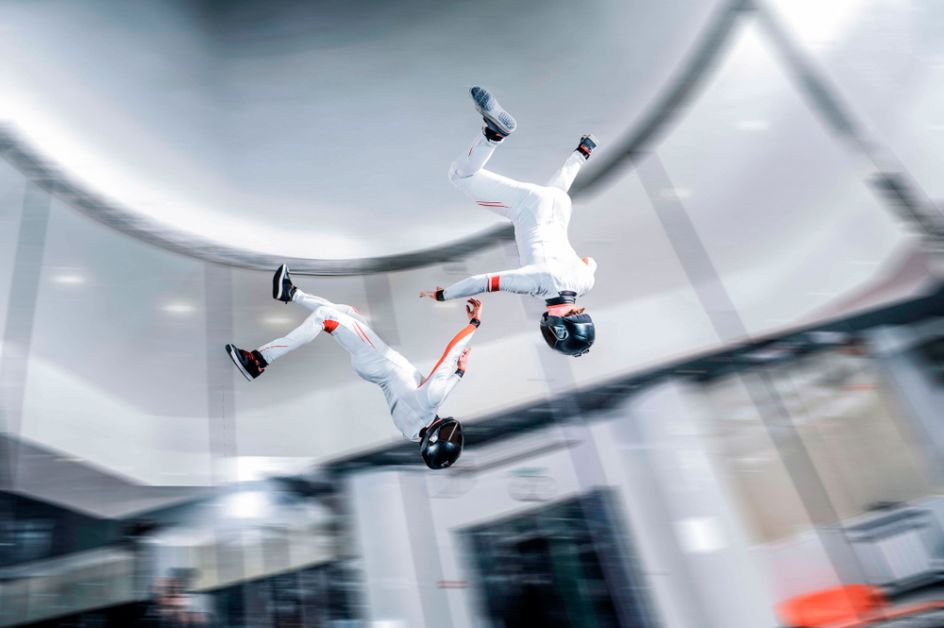 koppel, date, extreme sport, origineel, skydiving, windtunnel