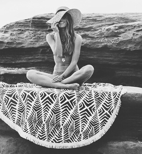 Beach trend: de ronde strandhanddoek