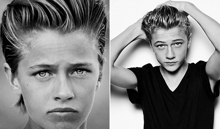 lucky-blue-smith-10-facts-including-girlfriend-rumors-and-family-2.He-was-discovered-at-the-age-of-12