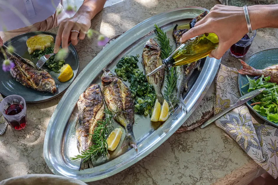 Mediterraanse keuken, gegrilde vis