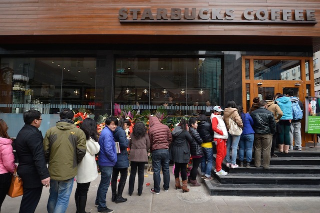 First-Starbucks-Opens-In-Taiyuan