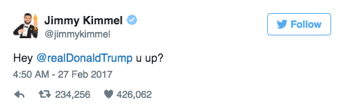 Oscars 2017 Jimmy Kimmel Tweet Trump 5