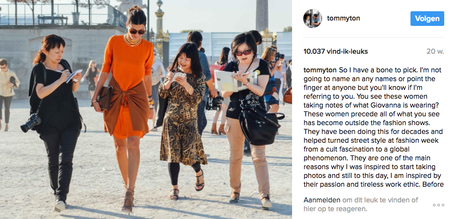 Streetstyle fotografie regels wetten succes sterren tommy ton phil oh bill cunningham