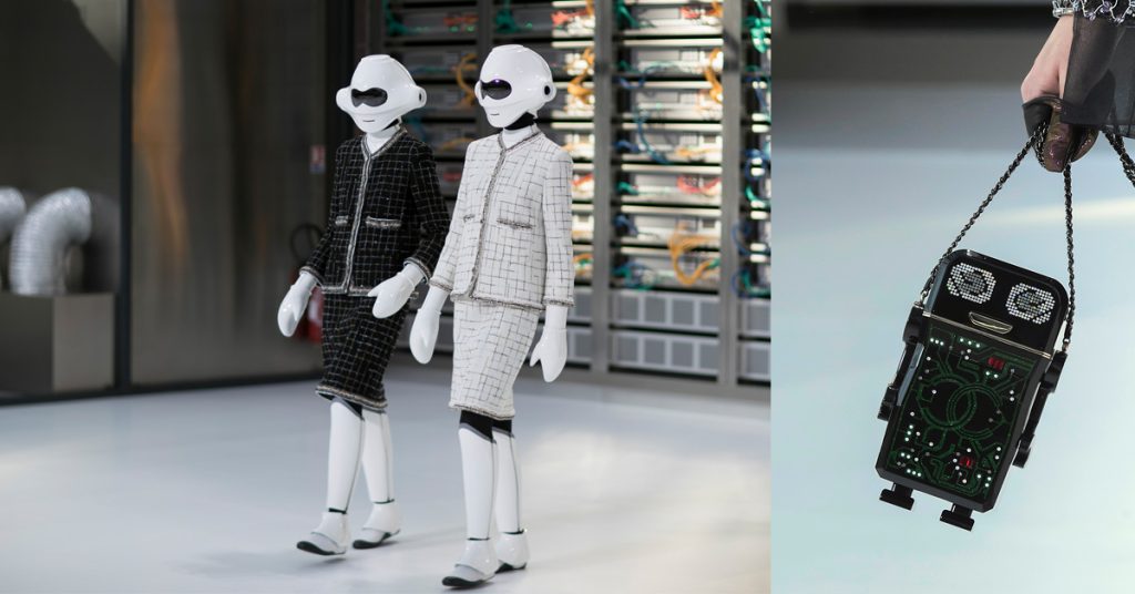 Chanel-SS17-Paris-Parijs-fashion-week-Robot-handtas-bag-catwalk-backstage