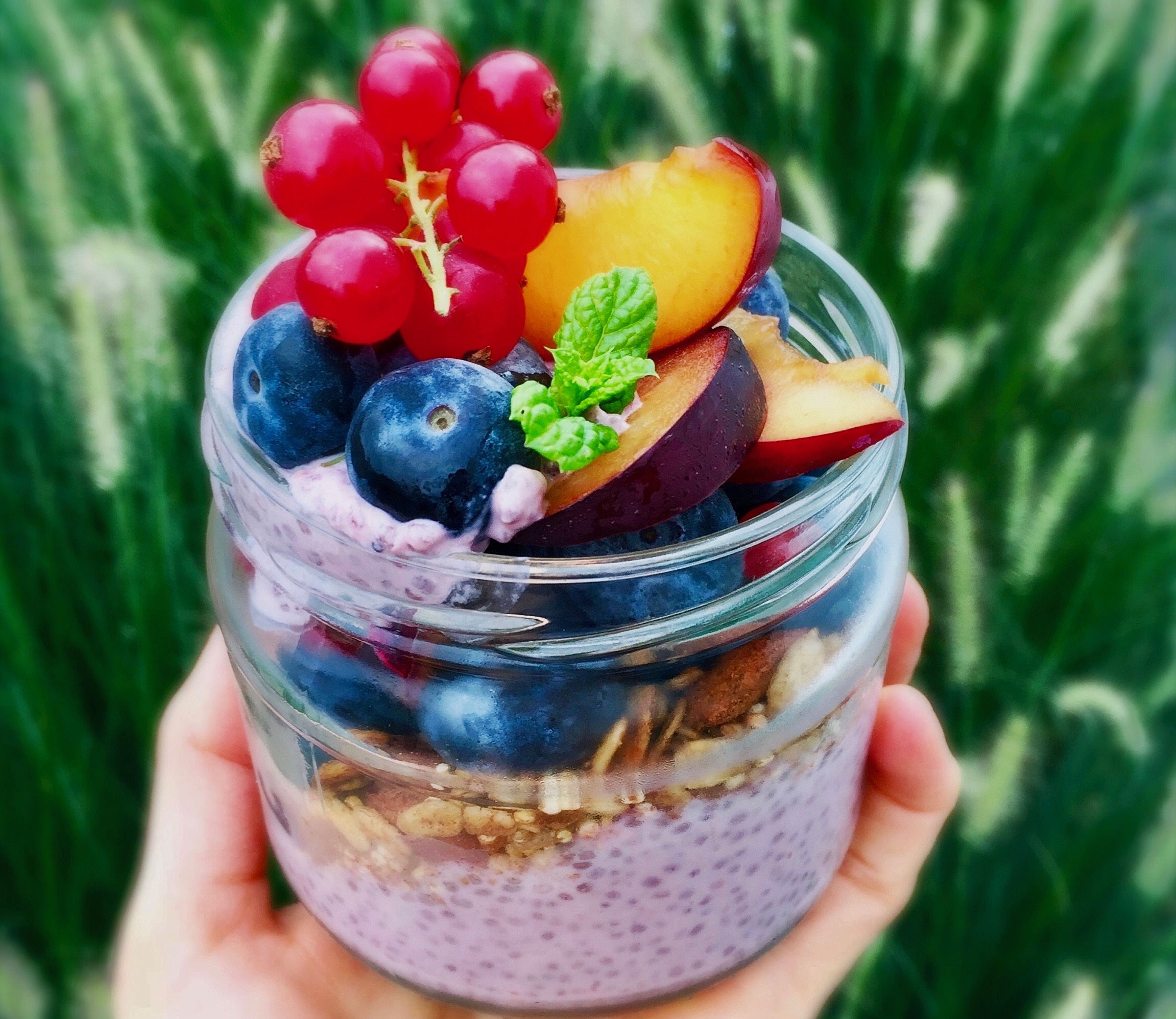 Frambozenchiapudding_EasyVeganMetJulie